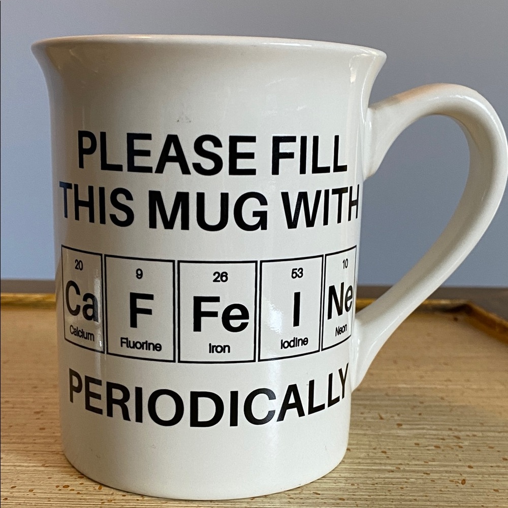 Periodic Table Caffeine Mug